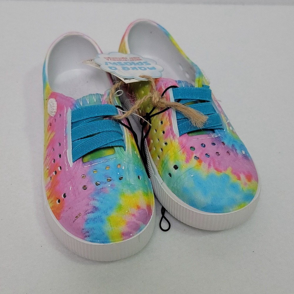 Blowfish Malibu Rioo Kids Tie Dye Water Shoes Sneakers Blue Laces Size 9
